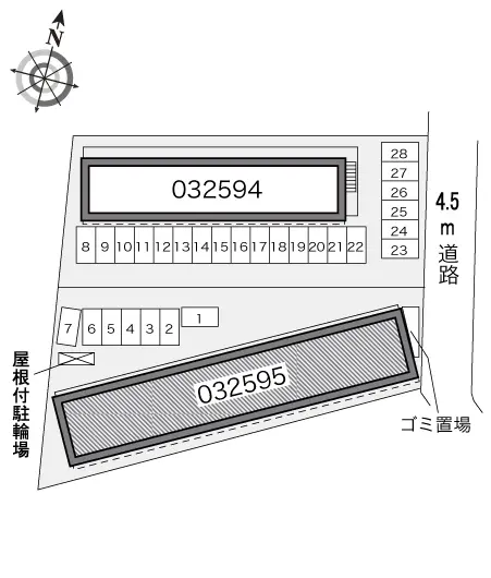 ★手数料０円★仙台市宮城野区萩野町４丁目　月極駐車場（LP）